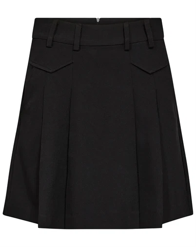 Co'Couture - LunaCC Pocket Pleat Mini Nederdel - Black